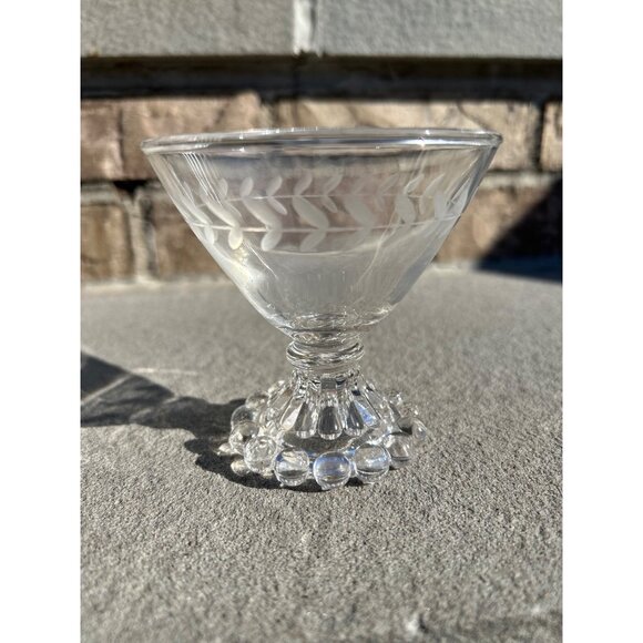 Anchor Hocking Berwick Boopie Clear Glass Champagne/Sherbet Coupe. - Picture 2 of 9